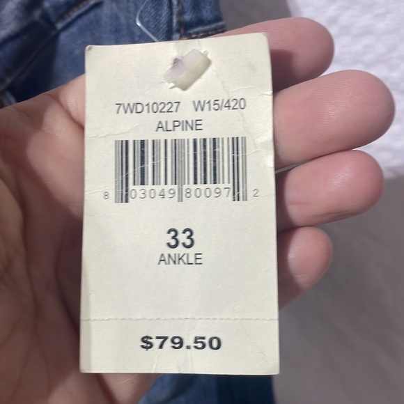 Lucky Brand jean sweet n low style mid rise easy fit 33 ankle nwt stretch blue - Picture 4 of 10